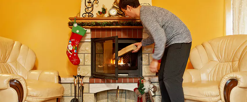 Rusted Metal Fireplace Restoration in Ames, Iowa