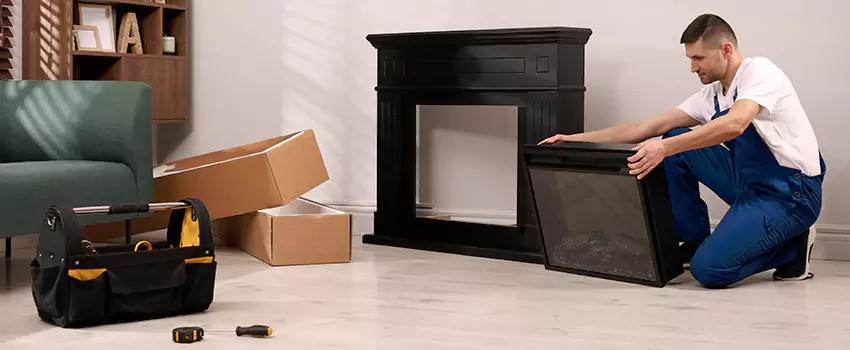 Old Rusted Metal Fireplace Repair And Replacement in Ames, IA